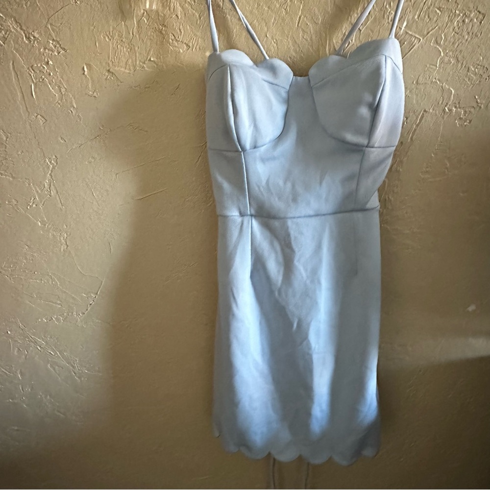 Elegant Light Blue Spaghetti Strap Dress xtraordinaty size 5
